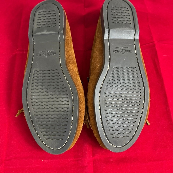 EUC Minnetonka Women's Thunderbird Moccasins, Brown Suede, Sz 6 - Picture 13 of 13
